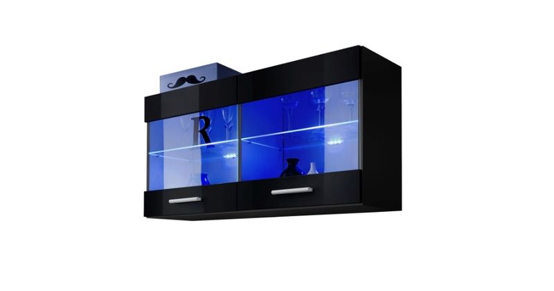 Witryna Wisząca Półka Szafka Led zdjęcie 1