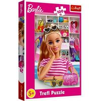 ND17_ZB-158831 Puzzle 100el Poznaj Barbie 16458 Trefl