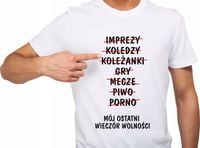 KOSZULKA KOSZULKI na WIECZÓR KAWALERSKI śmieszne