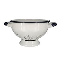 Durszlak Emaliowany Biały na Nóżce 2,4 l - Cedzak Kuchenny