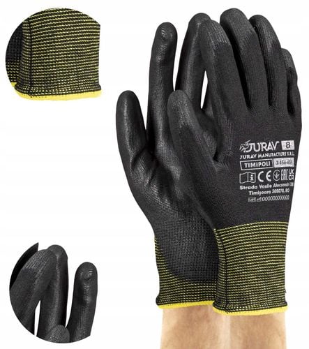 rękawice robocze czarne j-timipoli_bb8-m - 12 par na Arena.pl