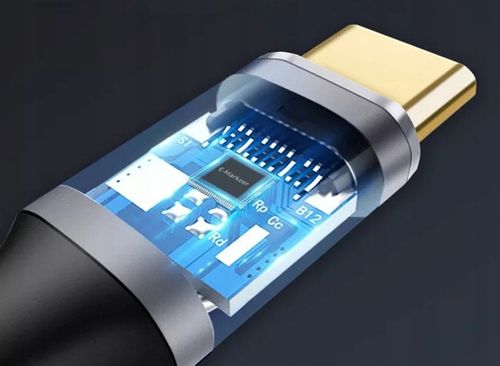 KABEL USB-C USB 3.1 TYP C KĄTOWY FAST CHARGE 10Gbps WIREWAY WW331315 1.5m na Arena.pl