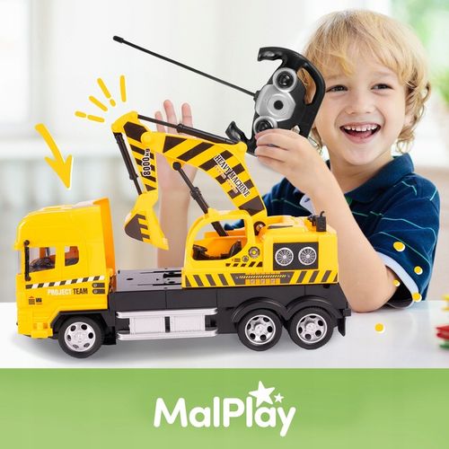 CIĘŻARÓWKA SAMOCHÓD KOPARKA RC ZDALNIE STEROWANY AUTO NA PILOTA DLA DZIECI na Arena.pl