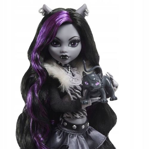 LALKA MONSTER HIGH REEL DRAMA Clawdeen Wolf + kot Crescento na Arena.pl