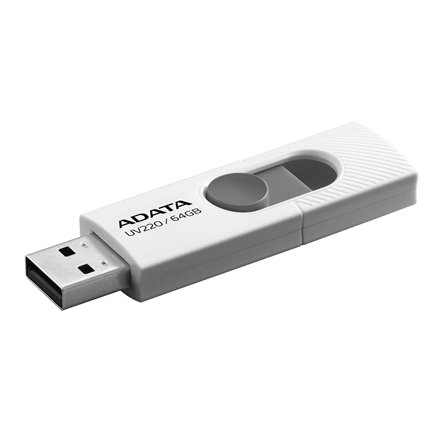 ADATA UV220 64 GB USB 2.0 Biało-Szary Pendrive zdjęcie 1