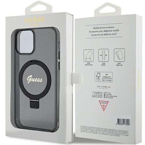 Etui Guess do iPhone 12, iPhone 12 Pro, Czarny, MagSafe na Arena.pl