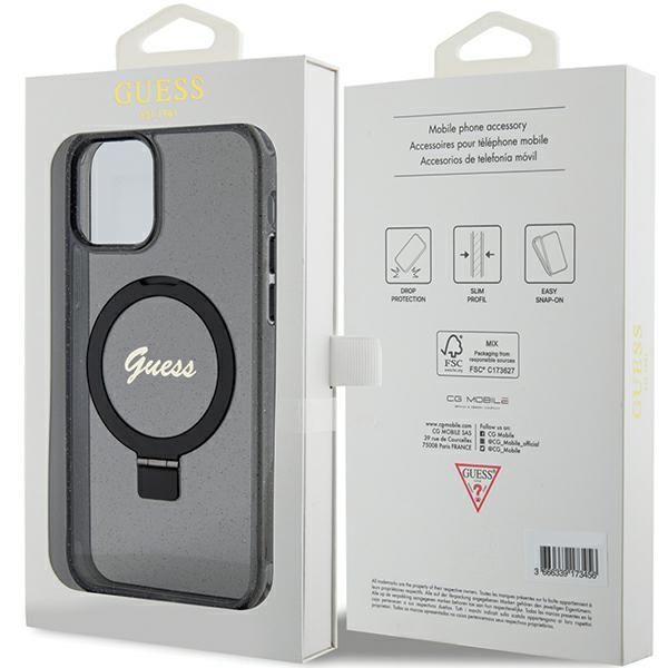 Etui Guess do iPhone 12, iPhone 12 Pro, Czarny, MagSafe zdjęcie 8