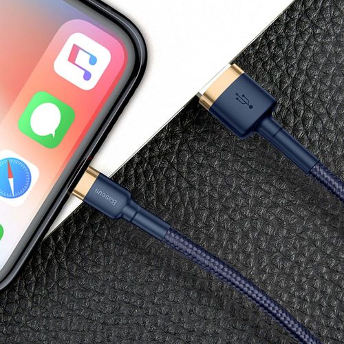 BASEUS CAFULE LIGHTNING CABLE 100CM NAVY BLUE/GOLD na Arena.pl