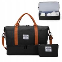 DUŻA TORBA PODRÓŻNA damska BAGAŻ PODRĘCZNY DO SAMOLOTU Z KOSMETYCZKĄ