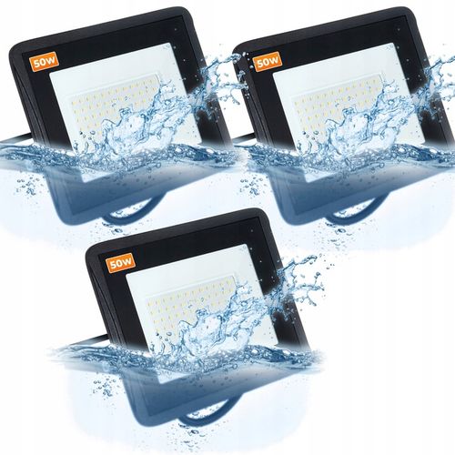 Naświetlacz Halogen LED 3x 50W + statyw budowlany na Arena.pl