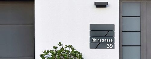 DUŻA SKRZYNKA NA LISTY Z ADRESEM NUMEREM DOMU | SERBRNA ANTRACYT RAL na Arena.pl