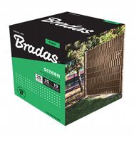 Taśma ogrodzeniowa balkonowa 19x35 +klipsy brązowa TOB4501935BRL