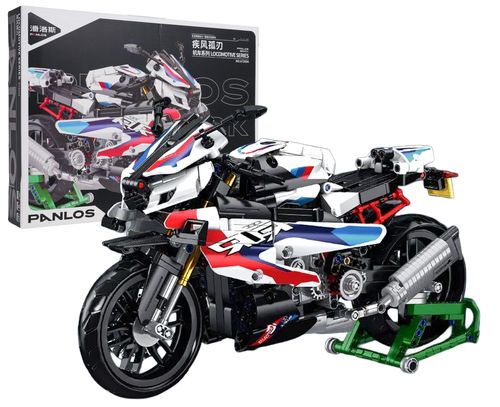 Zestaw Klocków Motocykl Ścigacz Biały 912El. na Arena.pl