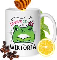 Kubek Dla Wiktorii Koleżanki Przyjaciółki Prezent Z Nadrukiem Biały 330Ml