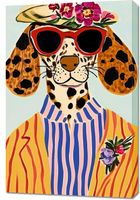 Obraz 60x90cm  Portret Zwierząt | Pies w Okularach | Pop Art