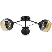 LAMPA sufitowa 1018/3 BL Elem metalowa OPRAWA loftowa czarna
