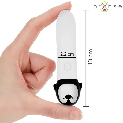 intense rico - kompaktowy wibrujący model pingwin usb, 8 trybow, biały na Arena.pl