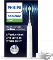 2X SZCZOTECZKA SONICZNA PHILIPS SONICARE 5500 HX7110/01 DO ZĘBÓW WHITE BIAŁ