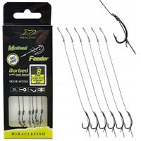 Haczyki Method Feeder na przyponie z igłą # 8