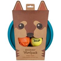 zestaw dla psa waboba woofpack 2x        piłeczka 1x frisbee