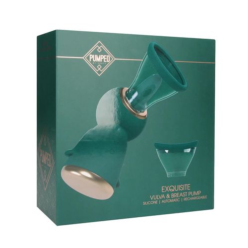 exquisite - rechargeable vulva and breast pump - forest green na Arena.pl