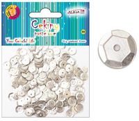 cekiny 12szt  pastelowe srebrne 8mm 10g | wmt-114