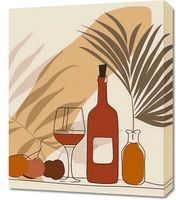 Obraz 50x60cm Winko przy Palmach