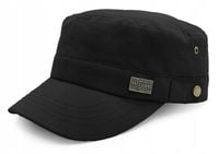 PATROLÓWKA Męska Czapka z Daszkiem Bawełniana CZARNA Pako Jeans