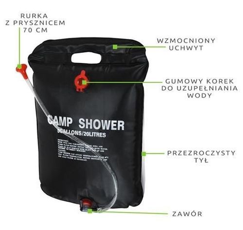 Prysznic turystyczny 20L na Arena.pl