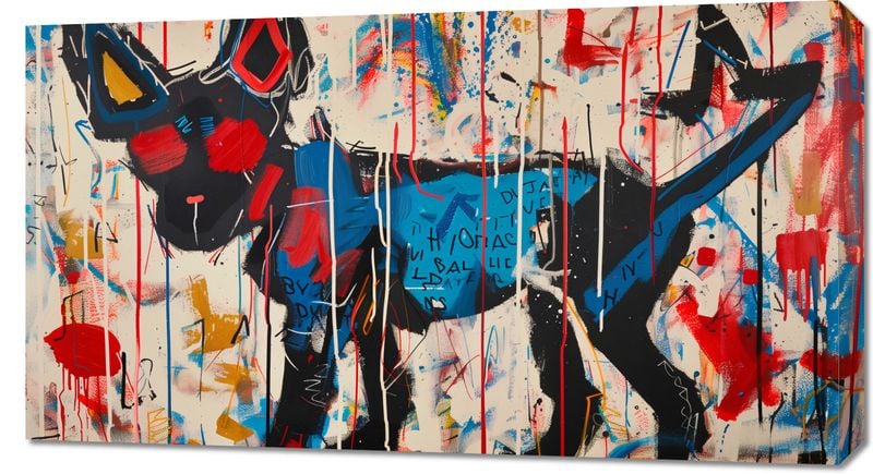 Obraz 90x50cm Miejski Pies zdjęcie 1