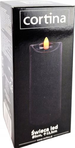 ŚWIECZKA WAX 12,5 CM - CZARNY na Arena.pl
