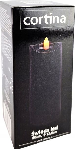ŚWIECZKA WAX 12,5 CM - CZARNY zdjęcie 10