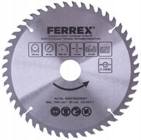 Tarcza do pilarki Ø 195 mm, 1 sztuka, 48T FERREX DREWNO