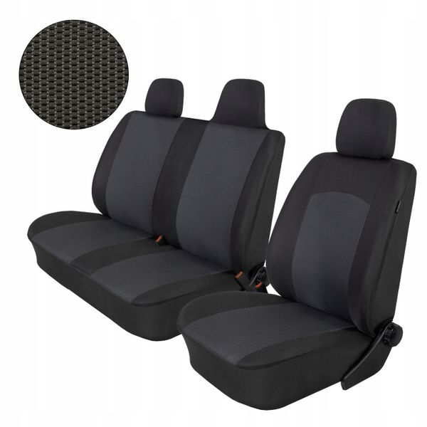 Pokrowce samochodowe 3od BUS 2+1 do SCUDO JUMPY EXPERT do 2007r zdjęcie 1