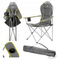 Krzesełko Wędkarskie Fotel Rybacki Składany Turystyczny Z Oparciem NILS