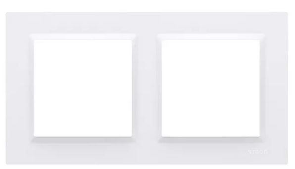 Simon10 Ramka 2-krotna CR2/11 biała SIMON zdjęcie 1