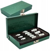 Zestaw nasadek 11 części TORX E4 - E20 HONITON