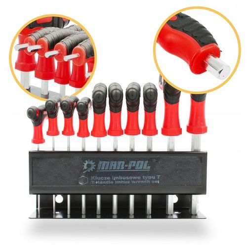 10x KLUCZE IMBUSOWE HEX IMBUSY ZESTAW 2-10 mm Rowerowe Sześciokątne na Arena.pl