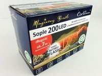 Lampki sople 200 LED wew/zew efekt błysku - WW+CW