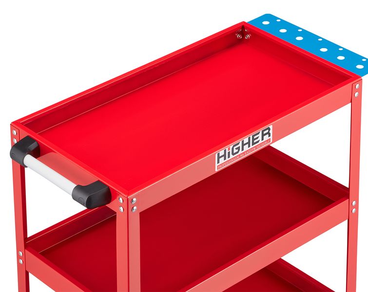 Wózek warsztatowy narzędziowy półki HIGHER kółka zdjęcie 6