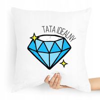 Poduszka Prezent Dla Taty Ojca Tata Idealny Z Nadrukiem Ze Zdjęciem