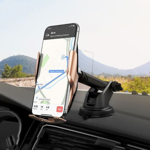 HOCO S14 CAR MOUNT WIRELESS CHARGER SILVER na Arena.pl
