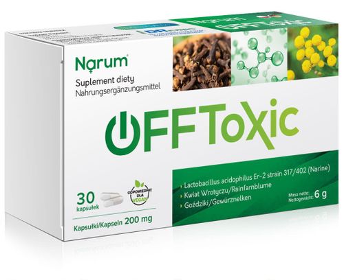 Narum OFFtoxic 200 mg, 30 kapsułek Narine na Arena.pl
