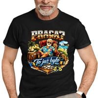 Praca? to już było - męska koszulka prezent Czarny XS T-shirt DLA EMERYTA