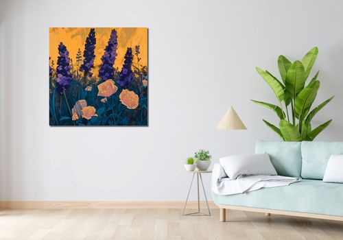 Obraz 90x90cm Złoty Ogród na Arena.pl