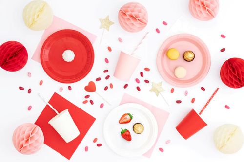 Kubeczki papierowe czerwone 6szt. na Arena.pl