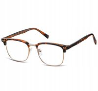 Okulary Oprawki półramki KOREKCYJNE zerówki Optyczne SUNOPTIC METAL+POLIWĘG