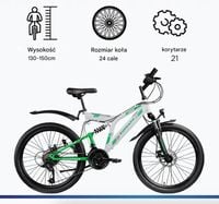 Rower Zundapp Blue 5.0 rama 17 cali, koła 24, czarny