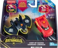Zestaw autek DC BATWHEELS Pojazdy ze światłami Batwing Redbird ZA6046