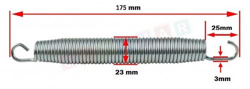 Sprężyna 17,8 cm do trampoliny 16FT na Arena.pl